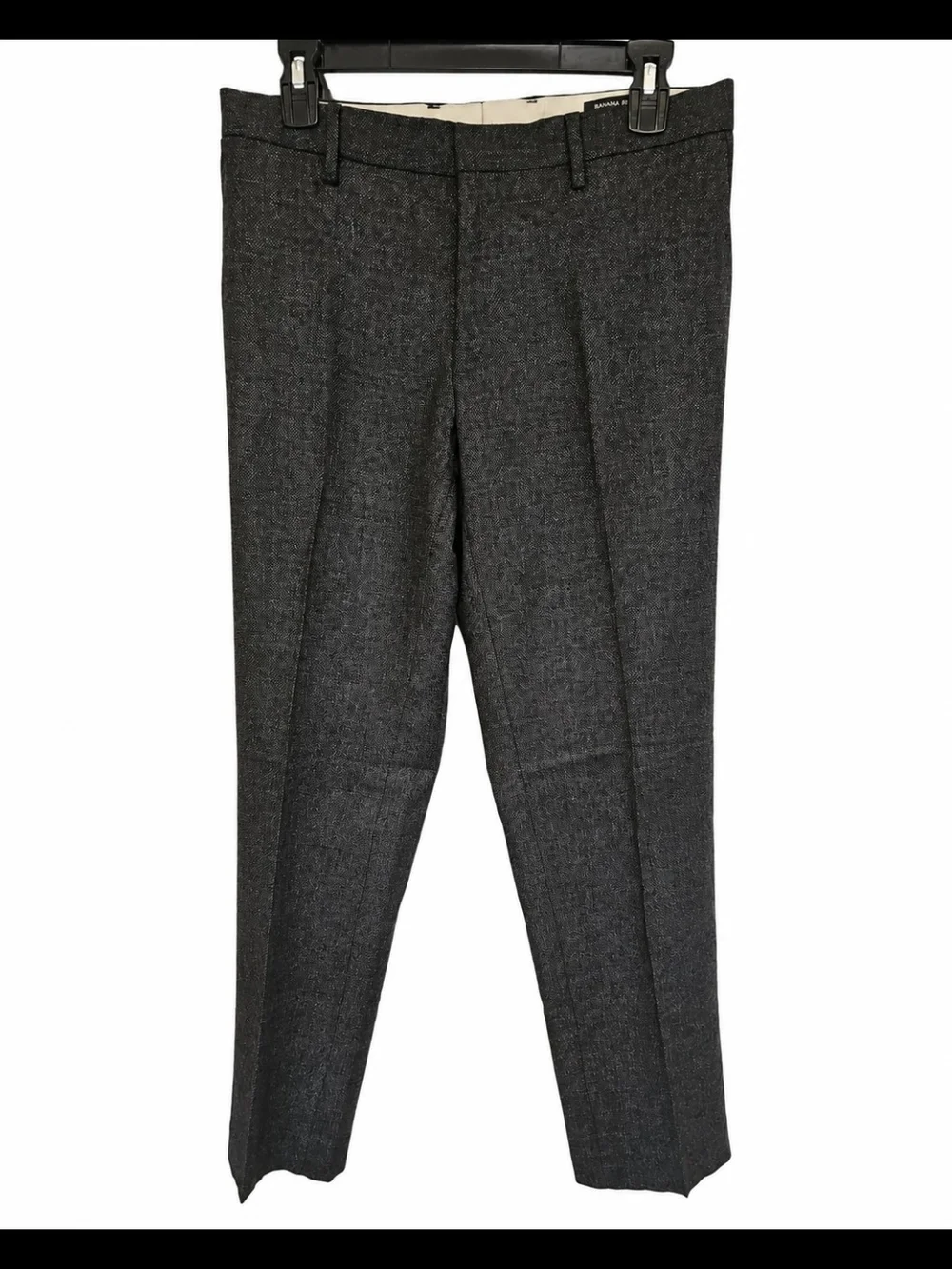 Banana Republic Men's Charcoal Dress Pants - Textured Gray